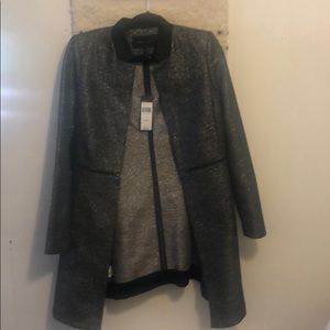 Knee length evening overcoat